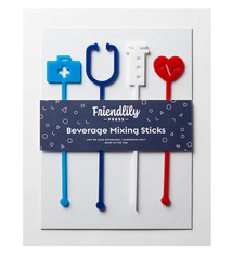 Friendlily Press Healthcare Worker Appreciation Drink Stirrers