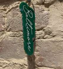 Freshwater Design Co. Baltimore Acrylic Keychain - Kelly Green