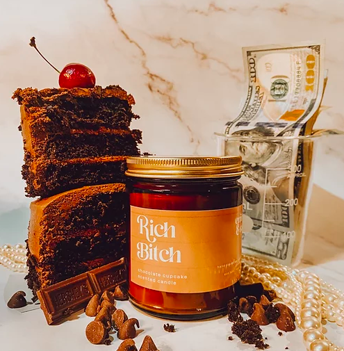 Ember and Sage Co. Rich Bitch Candle