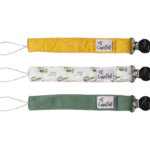 Copper Pearl Binky Clip Set Fern