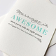Steel Petal Press Marriage is Awesome Wedding Card