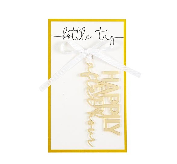 Creative Brands Acrylic Bottle Tag - Happily Ever After Hour