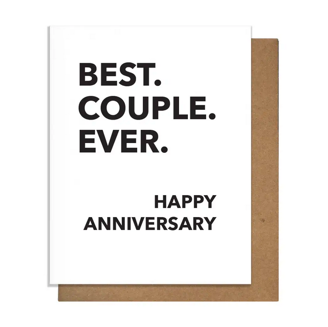 Pretty Alright Goods Best Couple - Anniversary Card