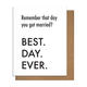 Pretty Alright Goods BDE You Married - Anniversary Card