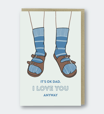 Pike Street Press Dad Birkenstocks Card