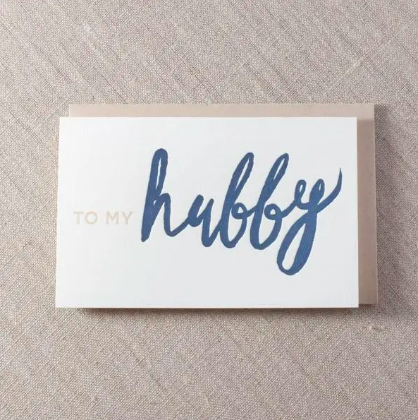 Pike Street Press To My Hubby Card