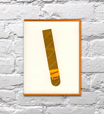 Bench Pressed Cigar Dad Father's Day Card