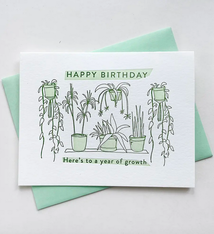 Steel Petal Press Year of Growth Birthday Card