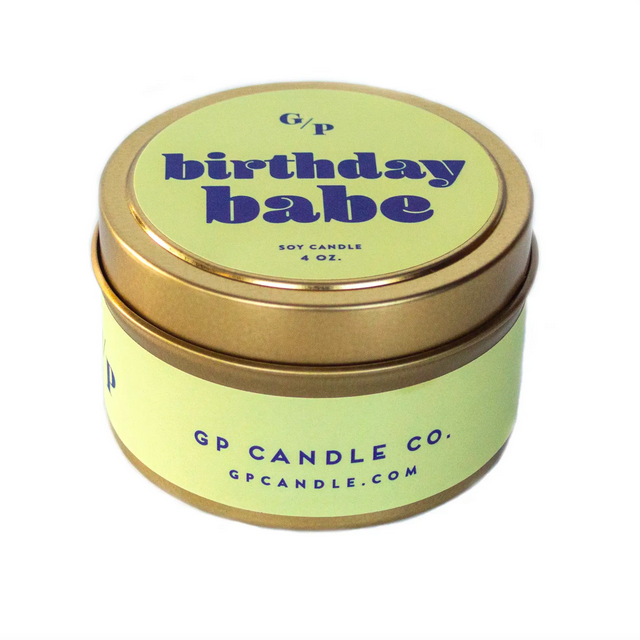 GP Candle Co. Birthday Babe Tin Candle