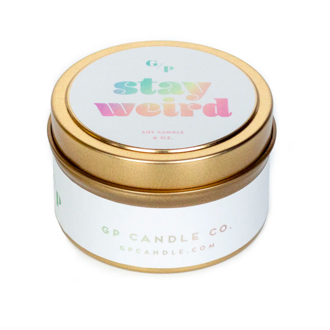 GP Candle Co. Stay Weird Tin Candle