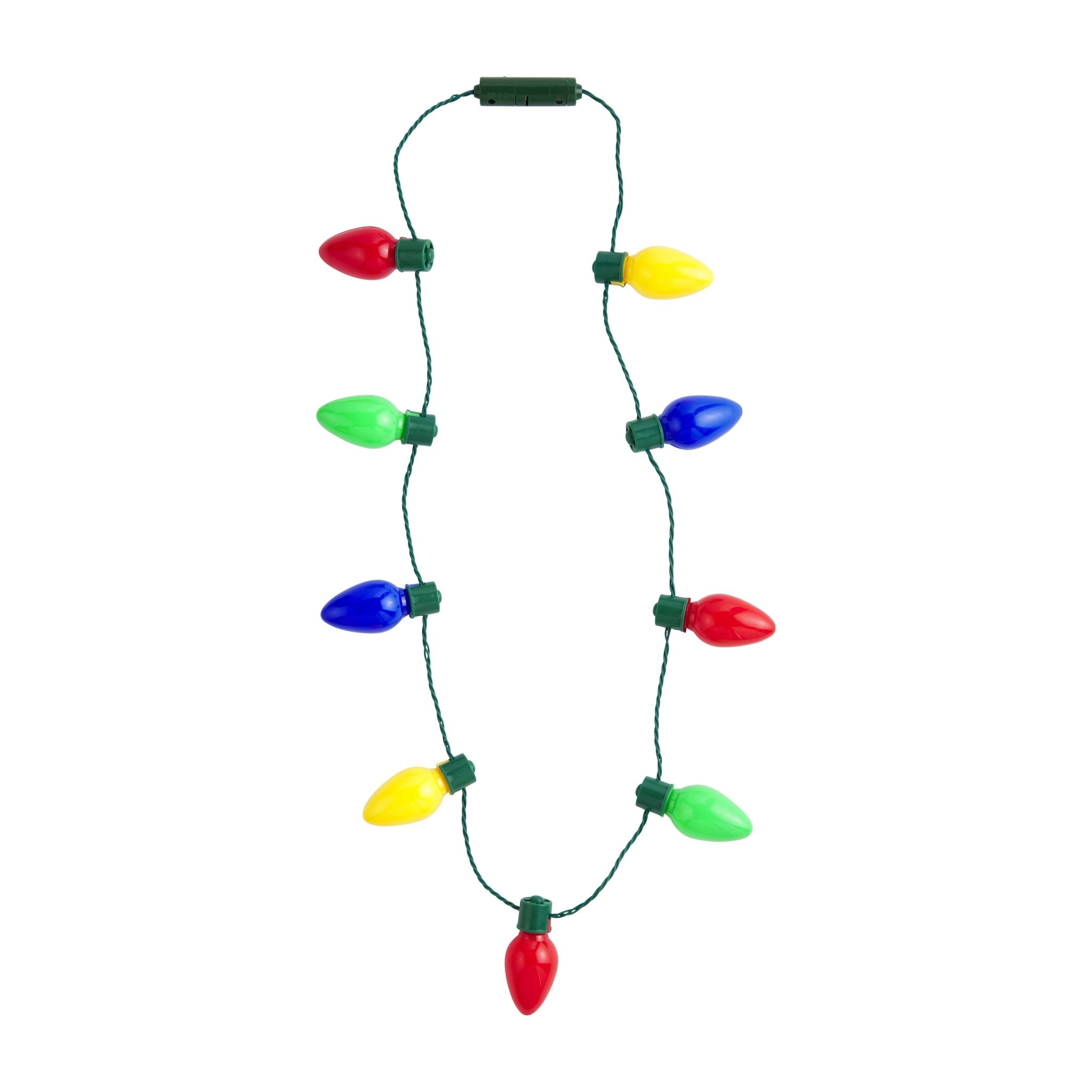 1x LED Light Up Christmas Bulb Necklace Battery New Family Fun! Flashing  XMas | eBay
