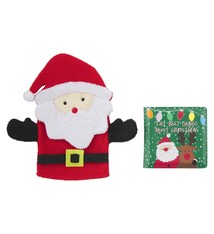 Mud Pie SANTA BATH BOOK AND MITT