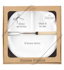 Mud Pie S'mores Plate & Skewer Set