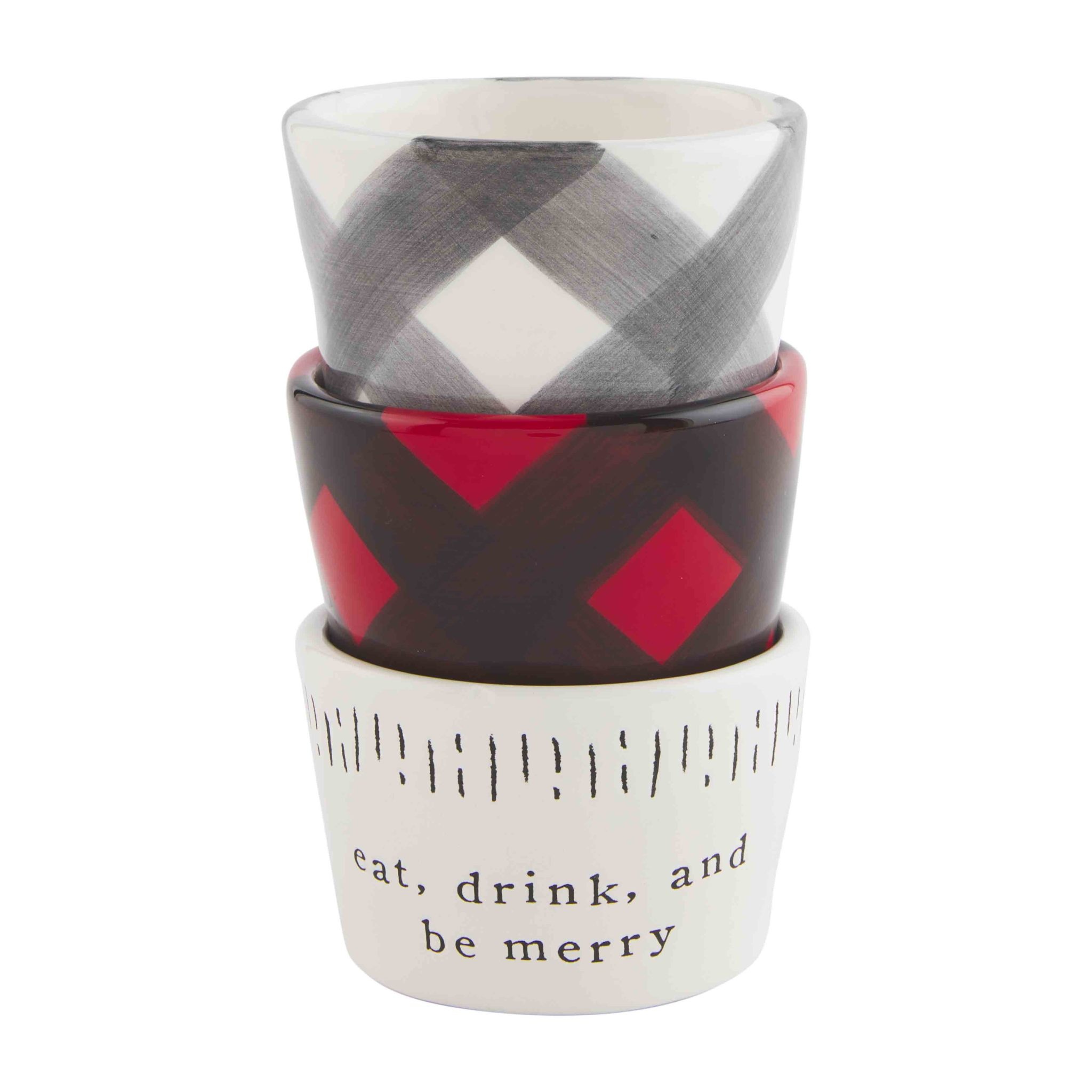 Mud Pie EAT DRINK LODGE RAMEKIN SET