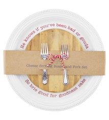 Mud Pie Christmas Cheese Plate & Board Set
