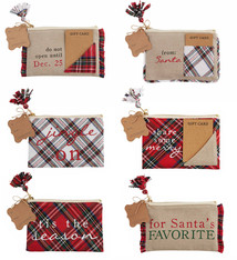 Mud Pie Tartan Gift Pouch