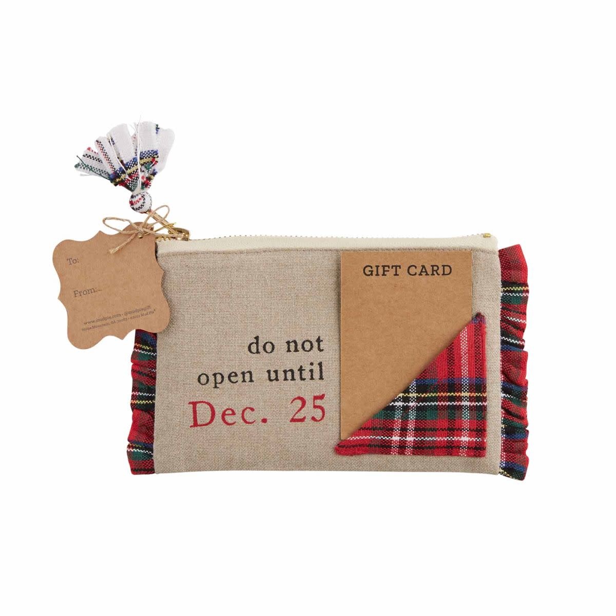 Mud Pie Tartan Gift Pouch