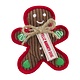 Mud Pie GINGERBREAD CHRISTMAS DOG TOY