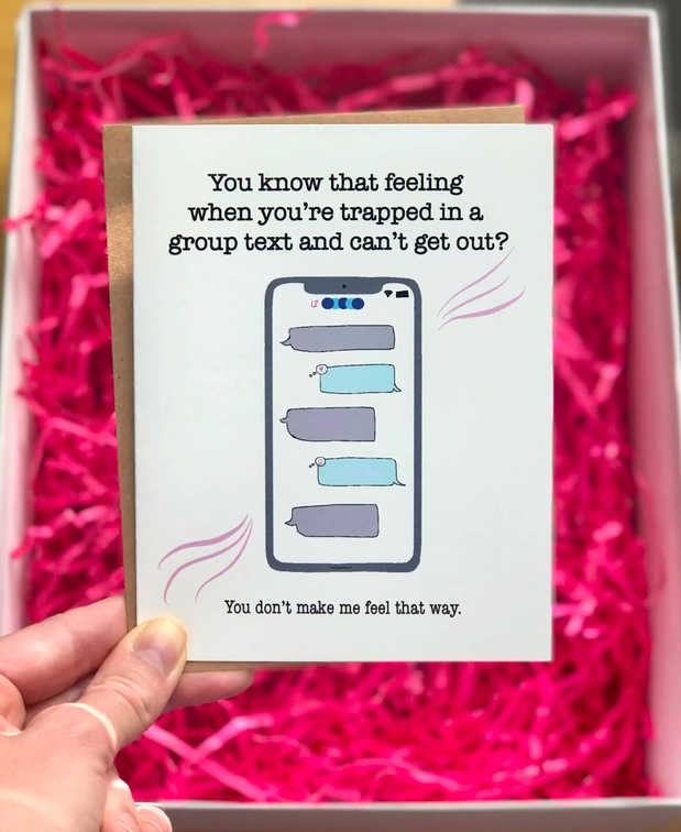 Wild Card Creations Group Text Friendship Card