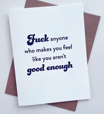 Steel Petal Press Good Enough Card