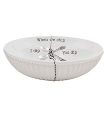 Mud Pie CHIP & DOUBLE DIP BOWL SET