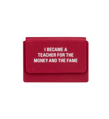 About Face Designs Teacher Silicone Card Case