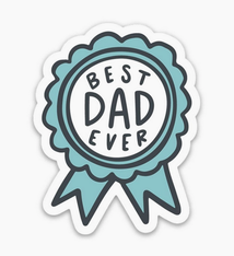 Brittany Paige Best Dad Ever Ribbon Sticker