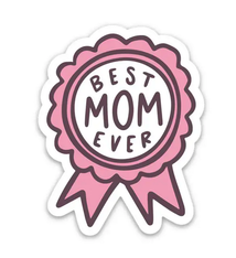 Brittany Paige Best Mom Ever Ribbon Sticker