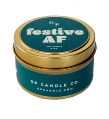 GP Candle Co. Festive AF Candle Tin