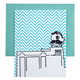 Tiny Dog Press Natty Boh Card - Teal & Navy