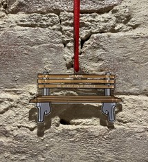 Brittany Paige Baltimore Bench Acrylic Ornament