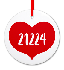 Rock Scissor Paper Big Heart Ornament - 21224