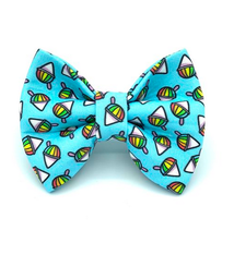 Banjo's Bows Snow Cone Blue Dog Bow Tie