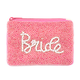 Golden Stella Bride Beaded Coin Pouch - Pink