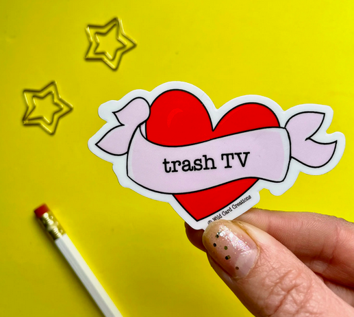 Wild Card Creations Trash TV Sticker