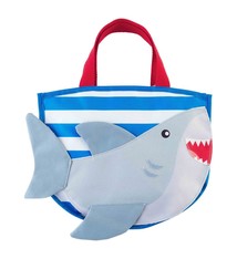 Mud Pie SHARK BEACH TOTE WITH TOYS