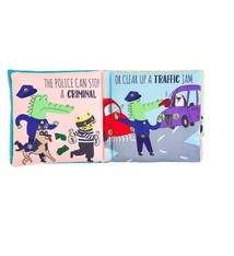 Mud Pie POLICE CAR BOOK AND TOY