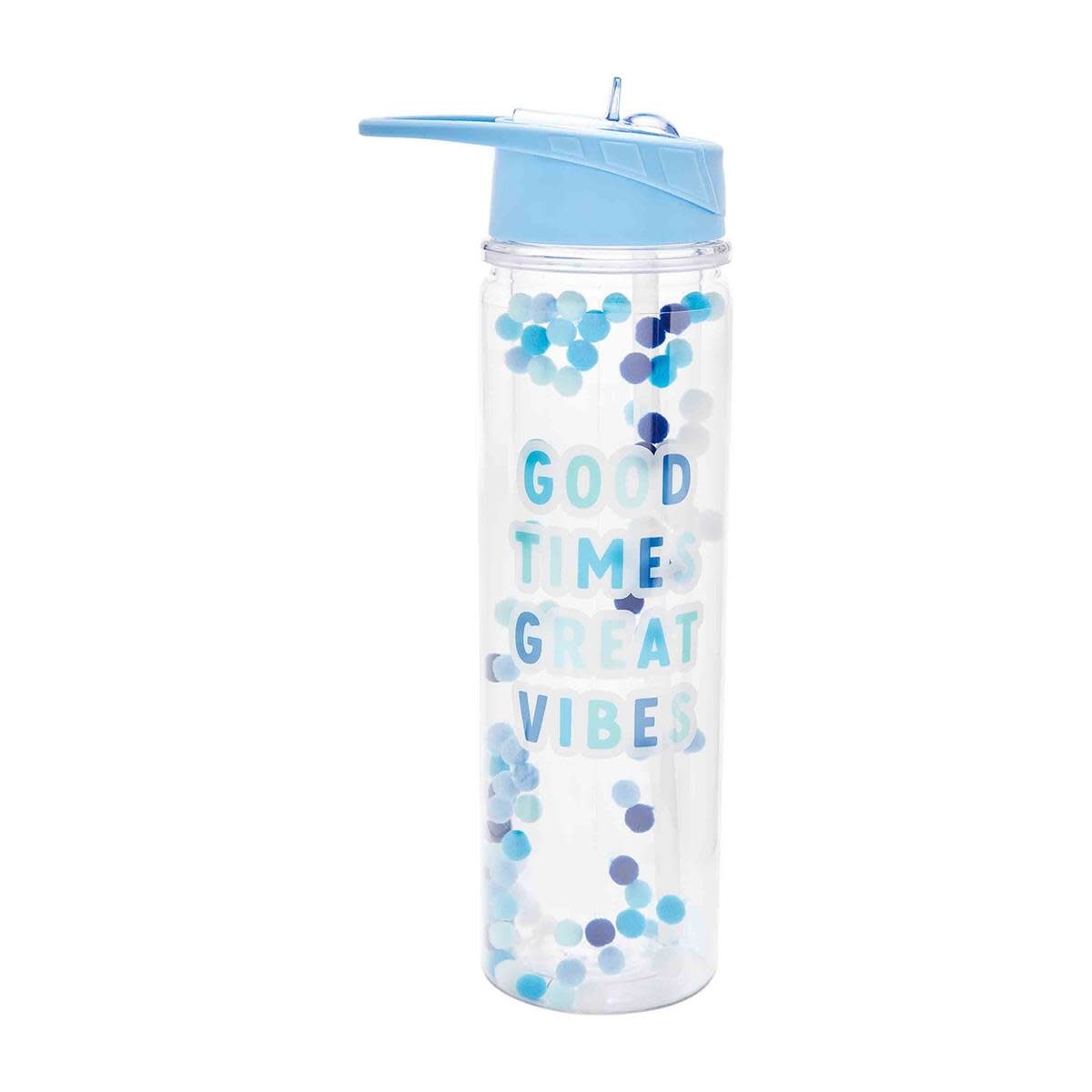 Mud Pie POM POM TUMBLER BLUE