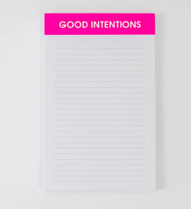 Chez Gagne Good Intentions Notepad
