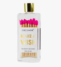 Chez Gagne Make A Wish - Glass Bottle Matches