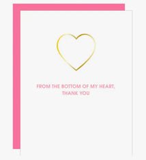 Chez Gagne Bottom of My Heart Paper Clip Card
