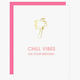 Chez Gagne Chill Vibes Birthday Palm Tree Paper Clip Card