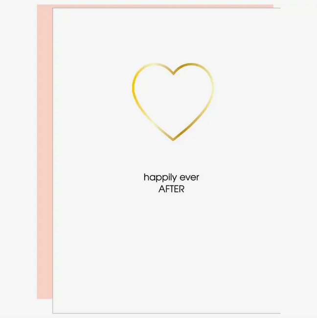 Chez Gagne Happily Ever After - Heart Paper Clip Card