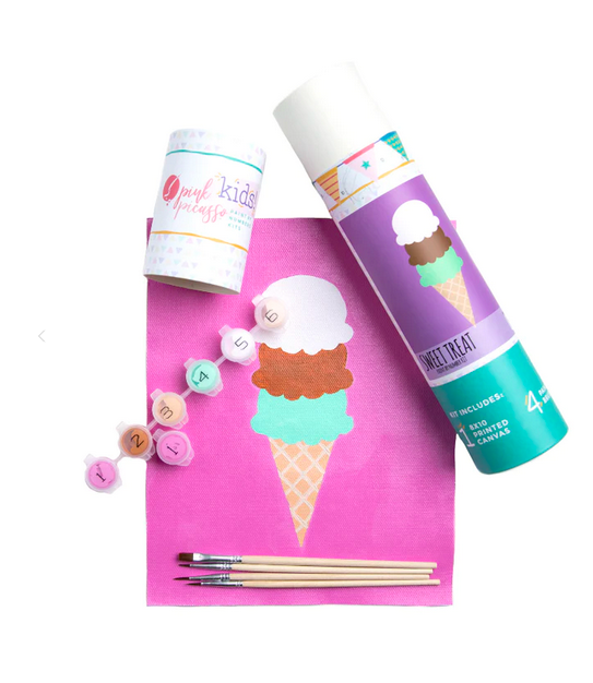 Ice Cream Canvas Painting Kit