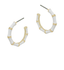 Golden Stella Bamboo Hoops