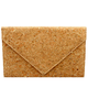 Golden Stella Cork Envelope Clutch