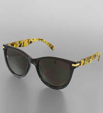 Golden Stella Acrylic Winged Sunglasses