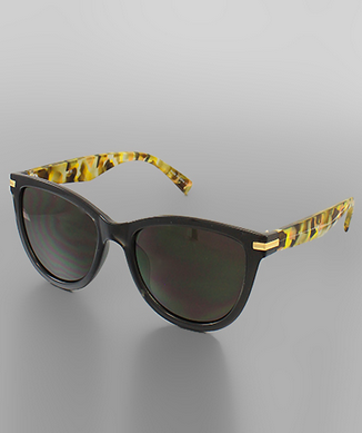 Golden Stella Acrylic Winged Sunglasses
