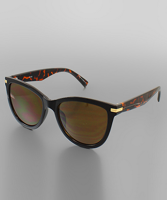 Golden Stella Acrylic Winged Sunglasses