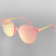 Golden Stella Wing Shaped Clear Sunglasses